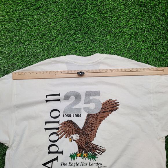 Vintage 1994 NASA Apollo II 25th Anniversary T-Shirt Mens XL Made in USA - Picture 11 of 12